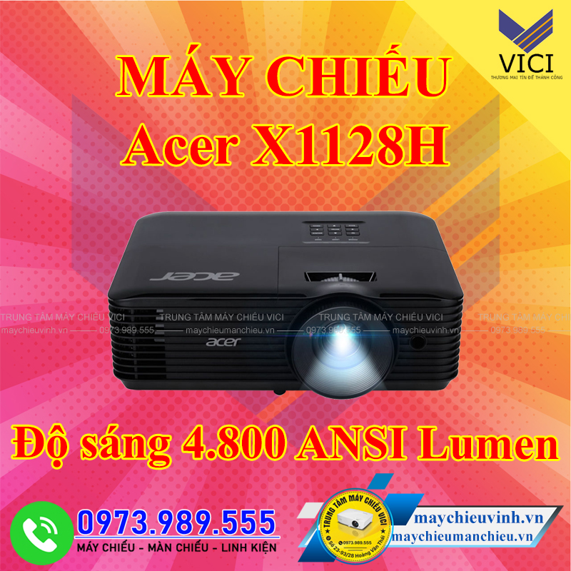 Acer X1128H với độ sáng 4800 Lumen